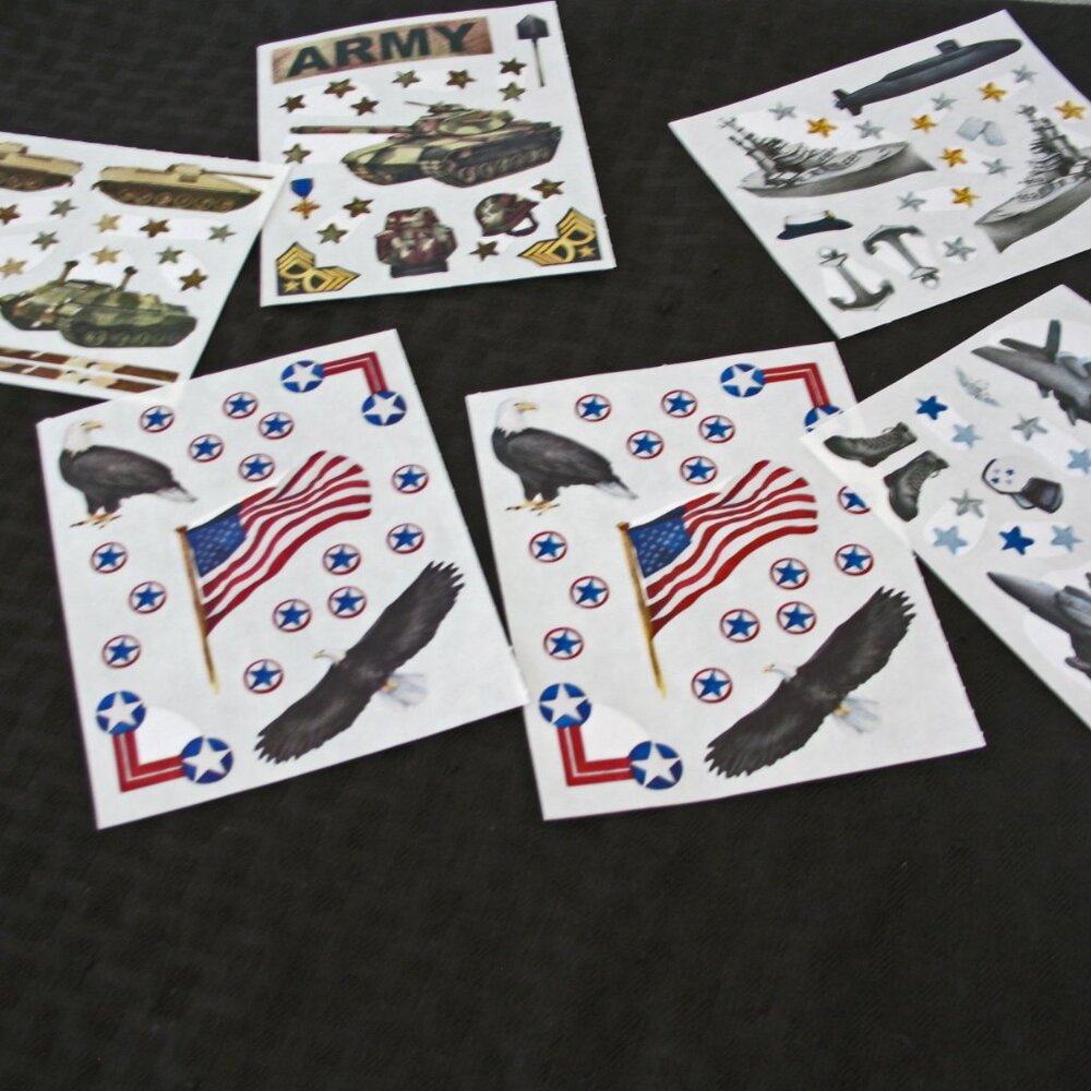 Air Force/Marines/Army scrapbooking stickers Creative Memories-